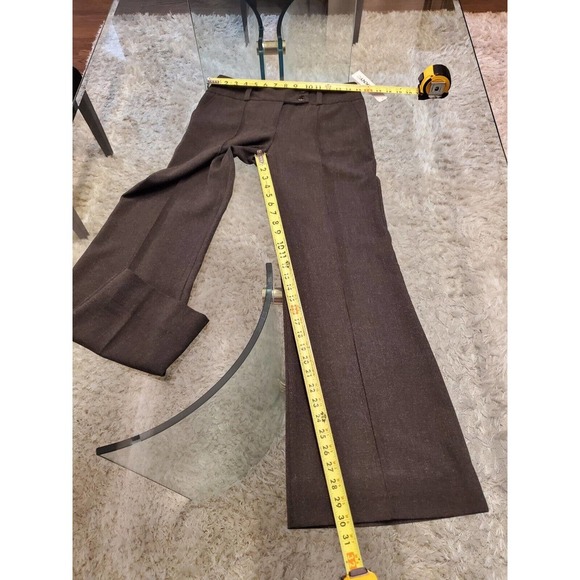 DKNY Women's Gray Wide Leg Zipper Front Slash Pockets Casual Pants Size 8 - Picture 12 of 13